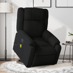 Black Fabric Liftable Massage Recliner by , Armchairs - Ref: Foro24-3205216, Price: 297,20 €, Discount: %