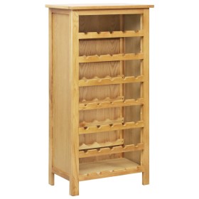 Botellero de madera maciza de roble 56x32x110 cm de vidaXL, Botelleros - Ref: Foro24-247464, Precio: 164,99 €, Descuento: %