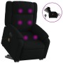 Sillón de masaje eléctrico reclinable elevable tela negro de , Sillones - Ref: Foro24-3205240, Precio: 345,13 €, Descuento: %