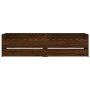 Brown oak bed frame with drawers 100x200 cm by , Beds and slatted bases - Ref: Foro24-3207342, Price: 185,70 €, Discount: %