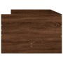 Brown oak bed frame with drawers 100x200 cm by , Beds and slatted bases - Ref: Foro24-3207342, Price: 185,70 €, Discount: %