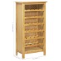 Solid oak wood wine rack 56x32x110 cm by vidaXL, Wine racks - Ref: Foro24-247464, Price: 175,95 €, Discount: %