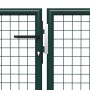 Puerta de jardín de acero verde 500x75 cm de vidaXL, Puertas de jardín - Ref: Foro24-144316, Precio: 430,02 €, Descuento: %