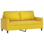 2-Sitzer-Sofa aus gelbem Samt, 140 cm von , Sofas - Ref: Foro24-359205, Preis: 235,16 €, Rabatt: %