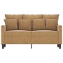 Brown velvet 2-seater sofa 120 cm by , Sofas - Ref: Foro24-359300, Price: 236,72 €, Discount: %