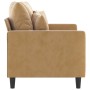 Brown velvet 2-seater sofa 120 cm by , Sofas - Ref: Foro24-359300, Price: 236,72 €, Discount: %