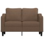 2 seater brown fabric sofa 120 cm by , Sofas - Ref: Foro24-359354, Price: 234,99 €, Discount: %