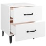 Two white bedside tables 40x35x47.5 cm by vidaXL, Nightstands - Ref: Foro24-811989, Price: 96,99 €, Discount: %