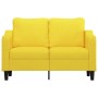 2 seater sofa in light yellow fabric 120 cm by , Sofas - Ref: Foro24-359356, Price: 205,43 €, Discount: %