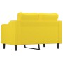 Sofá de 2 plazas de tela amarillo claro 120 cm de , Sofás - Ref: Foro24-359356, Precio: 205,43 €, Descuento: %