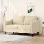 2-Sitzer-Sofa aus cremefarbenem Stoff, 140 cm von , Sofas - Ref: Foro24-359361, Preis: 245,99 €, Rabatt: %