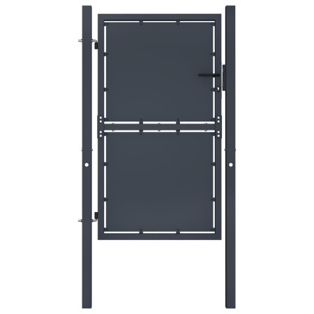 Anthracite grey steel garden gate 100x200 cm by vidaXL, garden gates - Ref: Foro24-144522, Price: 430,16 €, Discount: %