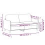 Red velvet 2-seater sofa 140 cm by , Sofas - Ref: Foro24-359446, Price: 219,92 €, Discount: %