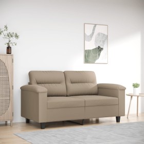 2-seater sofa in taupe gray microfiber fabric 120 cm by , Sofas - Ref: Foro24-359555, Price: 243,99 €, Discount: %