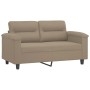 2-seater sofa in taupe gray microfiber fabric 120 cm by , Sofas - Ref: Foro24-359555, Price: 243,99 €, Discount: %