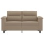 2-seater sofa in taupe gray microfiber fabric 120 cm by , Sofas - Ref: Foro24-359555, Price: 243,99 €, Discount: %