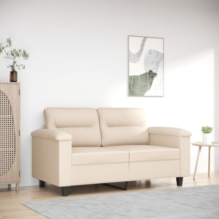 2-seater sofa in beige microfiber fabric 120 cm by , Sofas - Ref: Foro24-359560, Price: 244,20 €, Discount: %