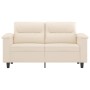 2-seater sofa in beige microfiber fabric 120 cm by , Sofas - Ref: Foro24-359560, Price: 244,20 €, Discount: %