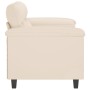 2-seater sofa in beige microfiber fabric 120 cm by , Sofas - Ref: Foro24-359560, Price: 244,20 €, Discount: %