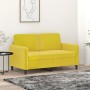 2-seater yellow velvet sofa 120 cm by , Sofas - Ref: Foro24-359438, Price: 232,36 €, Discount: %