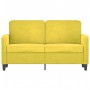 2-seater yellow velvet sofa 120 cm by , Sofas - Ref: Foro24-359438, Price: 232,36 €, Discount: %