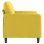 2-seater yellow velvet sofa 120 cm by , Sofas - Ref: Foro24-359438, Price: 232,36 €, Discount: %