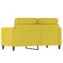 2-seater yellow velvet sofa 120 cm by , Sofas - Ref: Foro24-359438, Price: 232,36 €, Discount: %