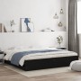 Black engineered wood bed frame with drawers 180x200 cm by , Beds and slatted bases - Ref: Foro24-3207253, Price: 205,17 €, D...