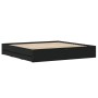 Estructura cama con cajones madera ingeniería negra 180x200 cm de , Camas y somieres - Ref: Foro24-3207253, Precio: 204,89 €,...