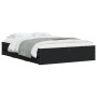 Cama con cajones madera de ingeniería negro 120x190 cm de , Camas y somieres - Ref: Foro24-3207316, Precio: 188,36 €, Descuen...