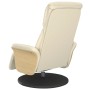 Recliner armchair with footrest in cream-colored synthetic leather by , Armchairs - Ref: Foro24-356625, Price: 244,99 €, Disc...