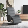 Gray synthetic leather recliner with footrest by , Armchairs - Ref: Foro24-356720, Price: 232,99 €, Discount: %