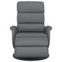 Gray synthetic leather recliner with footrest by , Armchairs - Ref: Foro24-356720, Price: 232,99 €, Discount: %