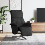 Sillón reclinable con reposapiés tela negra de , Sillones - Ref: Foro24-356659, Precio: 165,99 €, Descuento: %