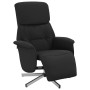 Sillón reclinable con reposapiés tela negra de , Sillones - Ref: Foro24-356659, Precio: 165,58 €, Descuento: %