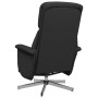 Sillón reclinable con reposapiés tela negra de , Sillones - Ref: Foro24-356659, Precio: 165,58 €, Descuento: %