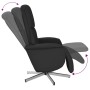 Relaxsessel mit Fußstütze aus schwarzem Stoff von , Sessel - Ref: Foro24-356659, Preis: 165,99 €, Rabatt: %