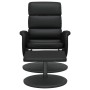 Sillón reclinable con reposapiés cuero sintético negro de , Sillones - Ref: Foro24-356722, Precio: 168,15 €, Descuento: %