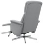 Sillón reclinable de masaje con reposapiés tela gris claro de , Sillones - Ref: Foro24-356678, Precio: 117,41 €, Descuento: %