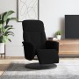 Black velvet recliner with footrest by , Armchairs - Ref: Foro24-356686, Price: 230,99 €, Discount: %