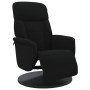 Black velvet recliner with footrest by , Armchairs - Ref: Foro24-356686, Price: 230,99 €, Discount: %