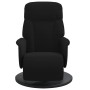 Black velvet recliner with footrest by , Armchairs - Ref: Foro24-356686, Price: 230,99 €, Discount: %