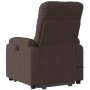 Electric massage chair with liftable recliner, brown fabric by , Armchairs - Ref: Foro24-3204949, Price: 349,48 €, Discount: %