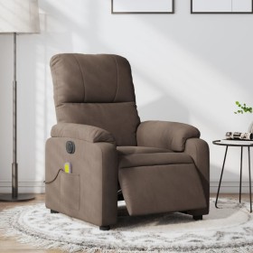 Electric Massage Recliner Brown Microfiber Fabric by , Armchairs - Ref: Foro24-3204921, Price: 291,62 €, Discount: %