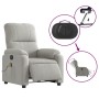 Sillón reclinable masaje eléctrico tela microfibra gris claro de , Sillones - Ref: Foro24-3204923, Precio: 265,64 €, Descuent...