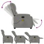 Elektrischer Massagesessel aus hellgrauem Mikrofaserstoff von , Sessel - Ref: Foro24-3204923, Preis: 263,19 €, Rabatt: %