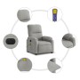 Sillón reclinable masaje eléctrico tela microfibra gris claro de , Sillones - Ref: Foro24-3204923, Precio: 265,64 €, Descuent...