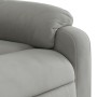 Sillón reclinable masaje eléctrico tela microfibra gris claro de , Sillones - Ref: Foro24-3204923, Precio: 265,64 €, Descuent...