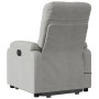 Liftable massage recliner light gray microfiber fabric by , Armchairs - Ref: Foro24-3204937, Price: 283,09 €, Discount: %