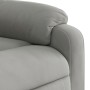 Liftable massage recliner light gray microfiber fabric by , Armchairs - Ref: Foro24-3204937, Price: 283,09 €, Discount: %